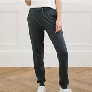 COZY EARTH Women's Brushed Bamboo Loungewear Jogger Pant Charcoal, Size Small
